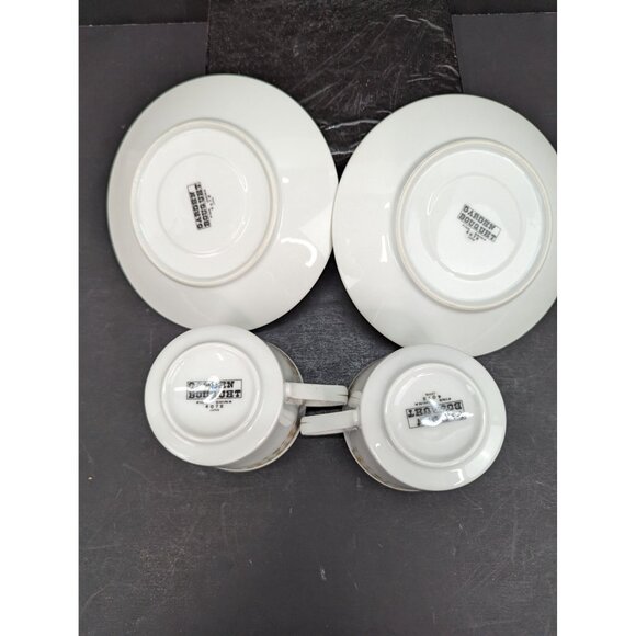 Garden Bouquet Fine China 4078 Replacement Cup and Saucer Set Lot of 2 - Picture 8 of 10